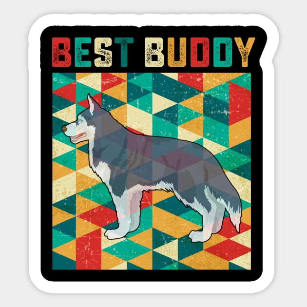 Best Buddy Siberian Husky Sticker by danieldamssm